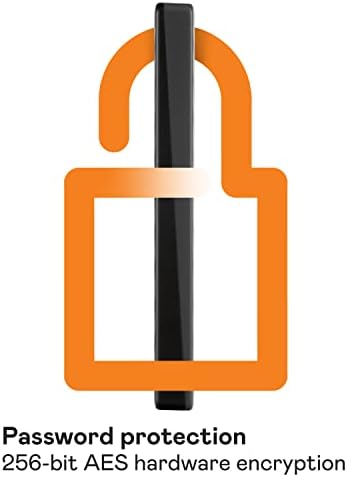 WD 4TB My Passport, Portable External Hard Drive, Black, backup software with defense against ransomware, and password protection