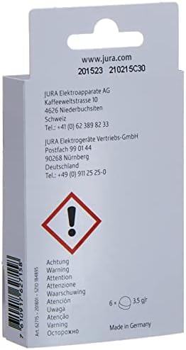 Jura 2-Phase Cleaning Tablets for Fully Automatic Coffee Machines, 25 Count
