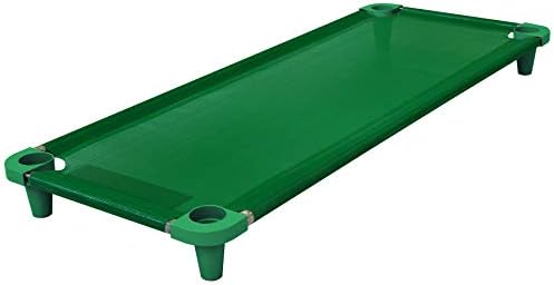 Acrimet Toddler Cot Bed for Kids, Travel, Day Care, 52" x 21" Green, 1 Pack