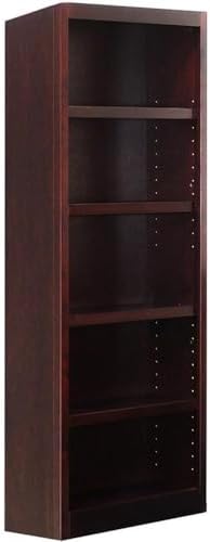 Concepts In Wood Midas Five Shelf Bookcase 72" H Cherry Finish
