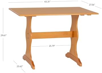 Linon Chelsea Kitchen Nook Table,Brown