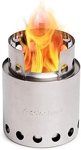 Solo Stove Lite - Portable Camping Hiking and Survival Stove | Powerful Efficient Wood Burning and Low Smoke | Gassification Rocket Stove for Quick