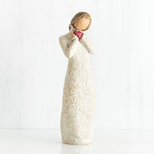 Willow Tree You and Me (Darker Skin), Sculpted Hand-Painted Figure | Cast from a Susan Lordi Original Carving, Expression of Love and Caring, Display on Shelf, Table or Mantel, Fitted Gift Box