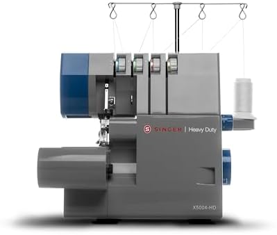 SINGER® X5004-HD Serger Overlock Machine, 2-3-4 Thread Capability