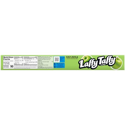 Laffy Taffy Rope Candy, Banana Flavor, 0.81 Ounce Ropes (Pack of 24)