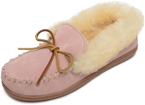 Minnetonka Women's Alpine Sheepskin Moccasin Slippers
