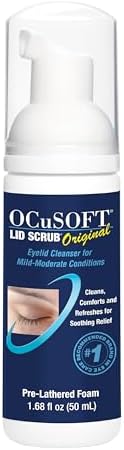 OCuSOFT Original Foaming Eyelid Cleanser - Mild Instant Foam to Remove Oil, Dust