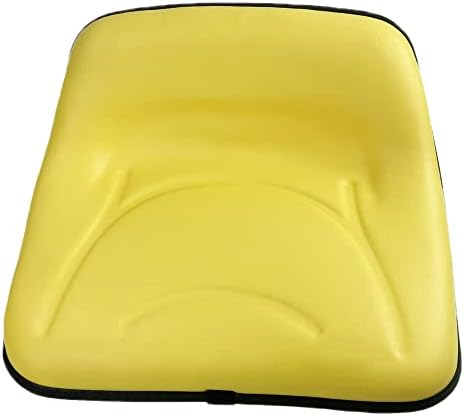 E-TY15862 Seat, Yellow 8-1/4" Low Back for John Deere 111H, 112L, 116, 116H, 130, 160, 165, 170, 175, 180, 185, SX75, SX95