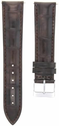 Ewatchparts 22mm Leather Watch Band Strap Compatible With Invicta Russian Subaqua 1514 I Force Drk Brown