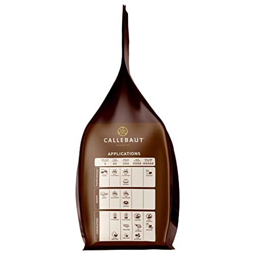 Callebaut Recipe No. 811 Finest Belgian Dark Chocolate Callets 2.5kg Bag | 54.5% min dry cocoa solids, 36.6% fat
