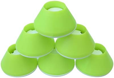 Easy Walker Coasters 6 Pack - Durable Tennis Ball Alternative, Yellow
