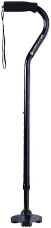 HurryCane Go Walking Stick with T Handle for Stability, Black | Walking Stick Features T Handle Design for Secure
