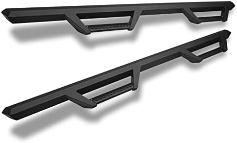 7422446159105 Compatible with 2015-2026 Ford F150 / 2017-2026 F250 F350 F450 F550 Superduty Super (Extended) Cab Matte Black Hoop Drop Step Side