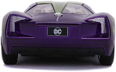 Jada Toys DC Comics 1:32 The Joker's 2009 Chevy Corvette Stingray Die-cast Car, Toys for Kids and Adults