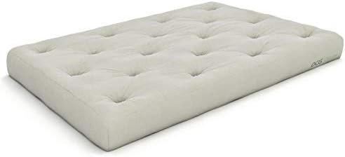 Nirvana Futons Plush, Comfortable 8-Inch Full Futon Mattress, Microfiber Fudge - Made in USA