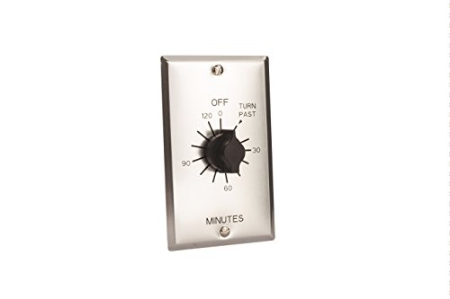 C Series Commercial Style Spring Wound Auto Off In-Wall Time Switch, 2 Hours Timer Length, SPST Switch Type