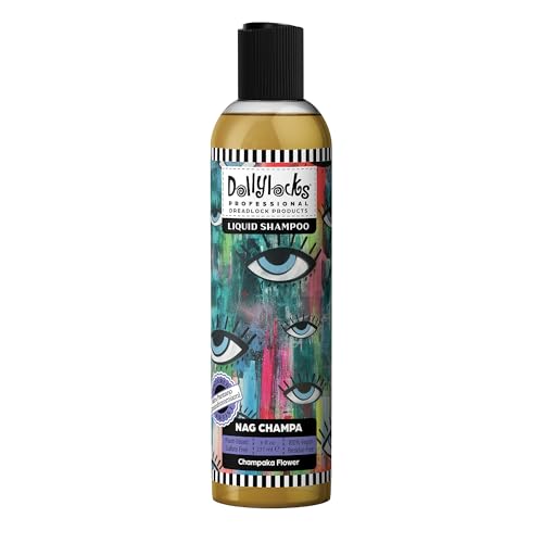 Dollylocks Clarifying Liquid Shampoo | Rosemary Peppermint Lemon | Paraben-free, Plant-Based, Vegan, Residue-Free Loc, Braid, Dreadlock Care | All hair types | 8oz