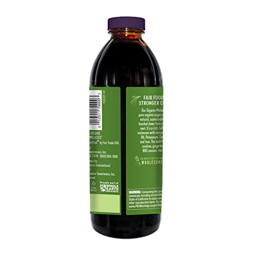 Wholesome FT Organic Molasses 32oz Bottle, 1-Pack