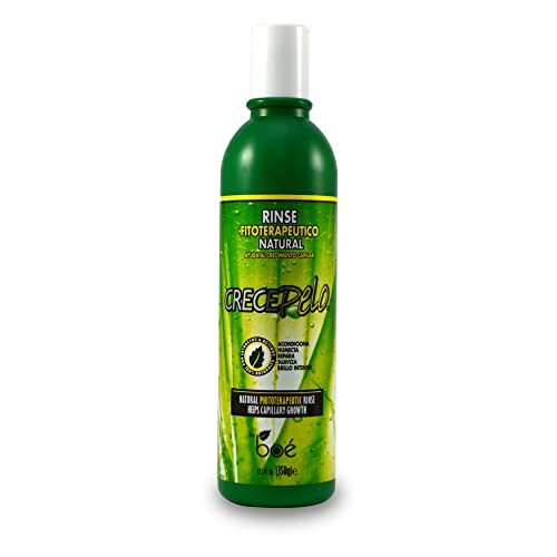 Crece Pelo Natural Hair Growth Duo – Phytotherapeutic Shampoo & Rinse Combo Set – Boosts Growth