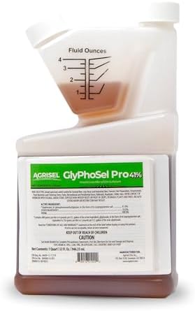 Agrisel GlyPhoSel Pro Weed Killer, Easy Mixing, Pet Safe, 128 Ounces | Tackles Hard-to-Kill Weeds, Low-Odor