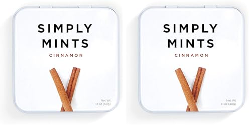 SIMPLY MINTS Natural Peppermint Breath Mints, 6 Pack (180 Pieces), Made With Real Peppermint Oil | Aspartame-Free, Sorbitol-Free, Xylitol-Free, Vegan, Kosher, Non-GMO