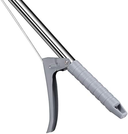 uxcell 36inch Grabber Gripper Tool Extender Claw Garbage Picker Stainless Steel Gray 2Pcs