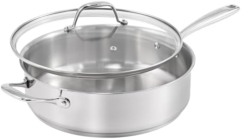 Guy Fieri's Flavortown 10-Piece Stainless Steel Cookware Set | Frying Pans, Saucepans, Saute Pan & Stock Pot, Oven-Safe up to 500F