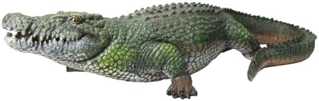 Ebros Gift 21" Long Realistic Alligator Crocodile Gallery Quality Statue As Home and Garden Decor Prank Surprise Guest Greeter of Alligators
