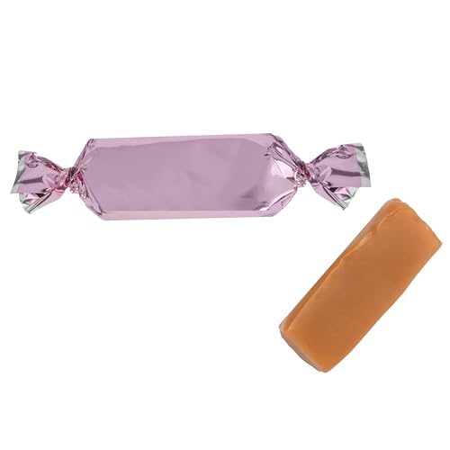 Candy Envy - Individually Wrapped Caramels - Light Pink Wrapper - 2 Pound Bulk Light Pink Valentine Candy