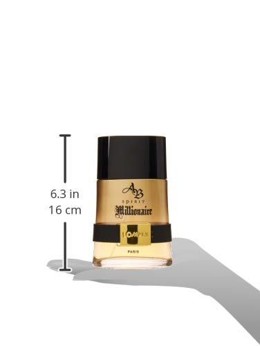 Lomani Ab Spirit Millionaire Eau De Toilette Spray for Men, Gold , 3.3 Ounce