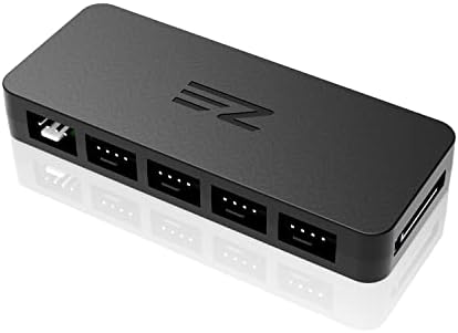 EZDIY-FAB 10-Port PWM Fan Hub, 4-Pin & 3-Pin Fan Splitter for PC Fans