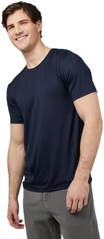 32 Degrees Men's Cool Classic Crewneck T-Shirt, Anti-Odor, Quick Drying, 4-Way Stretch