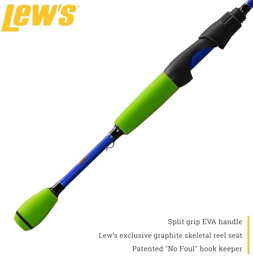 Lew's Wally Marshall Speed Shooter Fishing Rod, 1-Piece IM8 Graphite Blank, Stainless Steel Guides, Split-Grip EVA Handle