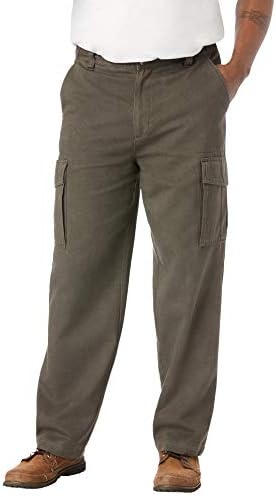 Boulder Creek by Kingsize Men's Big & Tall Renegade Side-Elastic Waist Cargo Pants