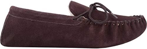 SNUGRUGS Men's Alfie Wool Lined Suede Sole Moccasin Slipper
