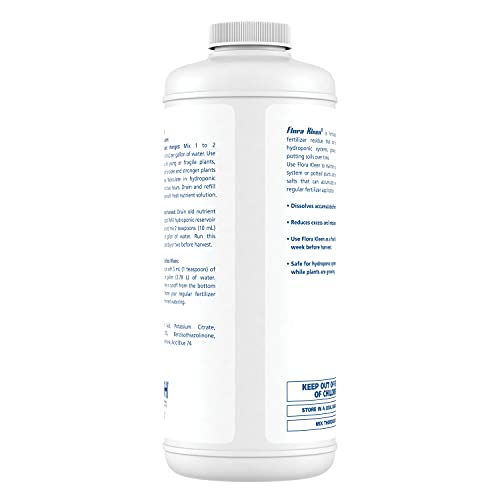 General Hydroponics FloraKleen QT - Mineral Salt Clearing Solution, 1/4 Gallon
