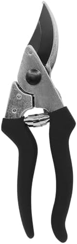 Zenport Z201 Heavy Duty Pruner, Bypass Euro, Black Handles, Steel, 8-Inch