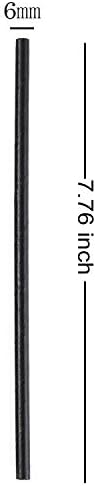 GDMINLO 100 Pack Paper Straws Black Eco-Friendly Drinking Biodegradable for Party Supplies, Bridal/Baby Shower, Birthday, Mixed Drinks, Weddings