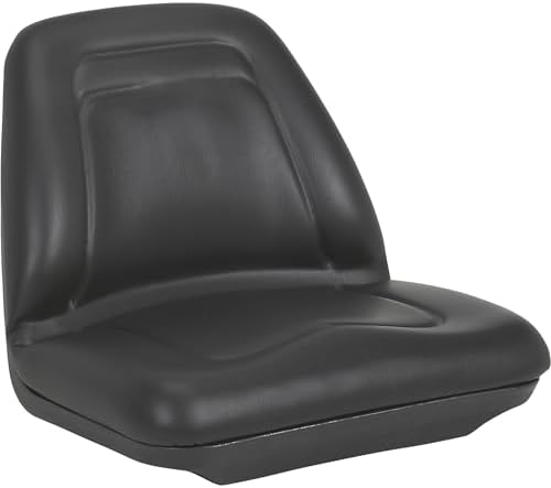 A & I Deluxe Midback Utility Lawn Mower Seat - Black, Model Number TM555BL