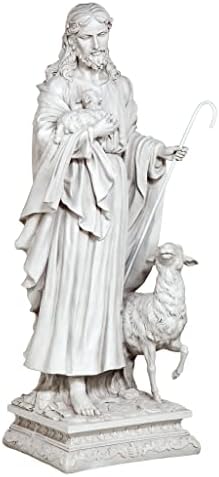 Design Toscano Anne with Young Mother Mary Holy Religious Garden Statue, 12 inches wide, 21 inches tall, Cast Stone Resin, Antique Stone Finish
