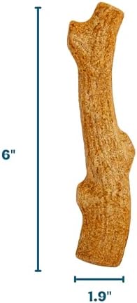 Pupstages Super Dogwood Stick Dog Chew Toy, Made in USA, X-Small, 6"