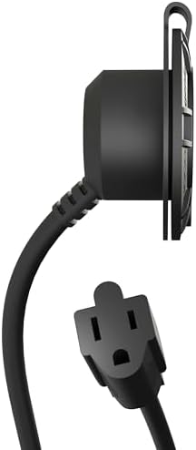 NOCO GCP1 15A AC Port Plug, 125V Power Inlet Socket, and Waterproof Electrical Outlet Receptacle Box with 16-Inch Integrated Outdoor Extension Cord