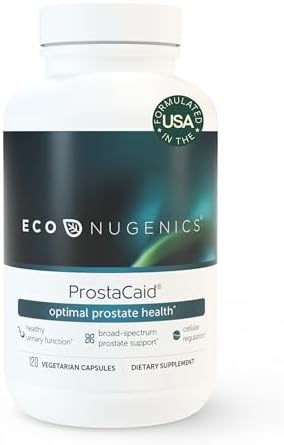 EcoNugenics ProstaCaid – Prostate Health Supplement for Men with Saw Palmetto Extract, Berberine, Turmeric BCM-95 Circumin, Quercetin, DIM