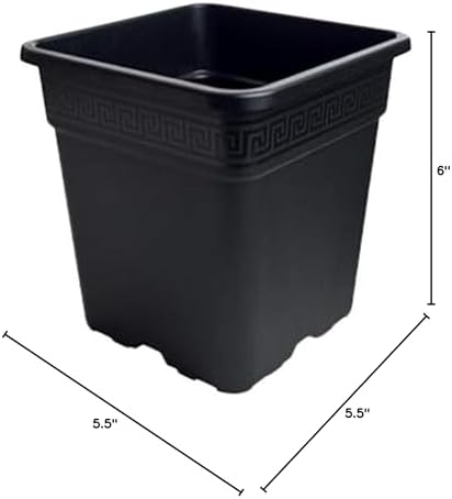 GRO Pro® Black Square Pot, 5-Gallon