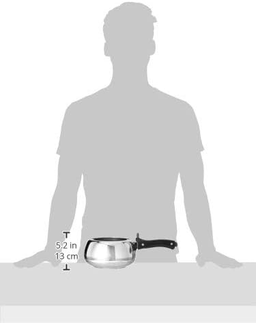 Hawkins Contura Pressure Cooker, Stainless Steel Inner Lid Cooker, Handi Cooker, Induction Cooker, Small Cooker, Silver SSC20 2 Litre