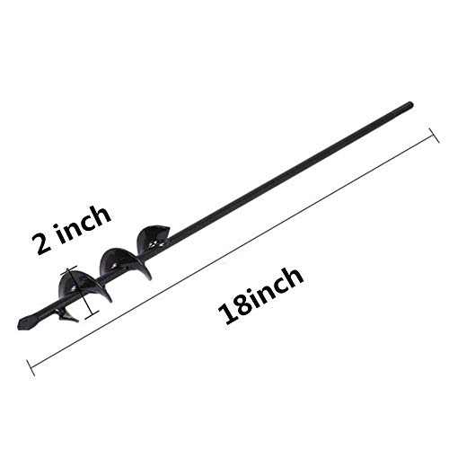 Auger Drill Bit，Garden Plant Flower Bulb Rapid Planter Umbrella Hole Digger for 3/8” Hex Drive Drill(218inch)