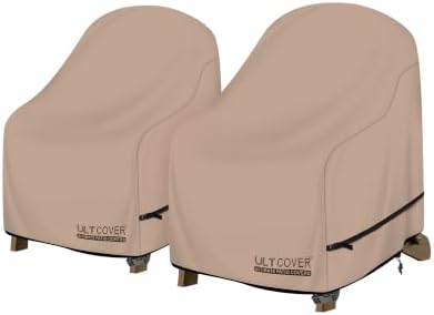 ULTCOVER Waterproof Patio Chair Cover, 35W x 38D x 34H in