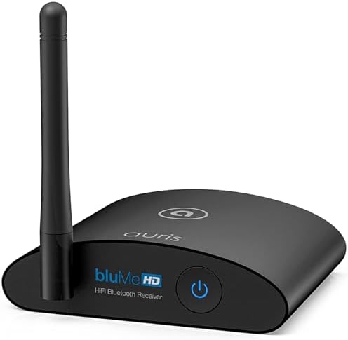 Blume HD Long Range Bluetooth 5.3 Music Receiver Hi-Fi Audio Adapter with Audiophile DAC, LDAC & AptX HD for Home Stereo, AV Receiver or Amplifier
