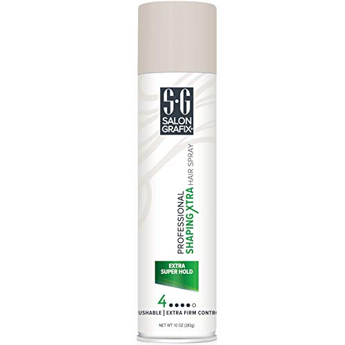 Salon Grafix Shaping Hair Spray - Brushable and Freshly Scented Hairspray for Women and Men - Professional Quality Result - Extra Super Hold - 2 pc
