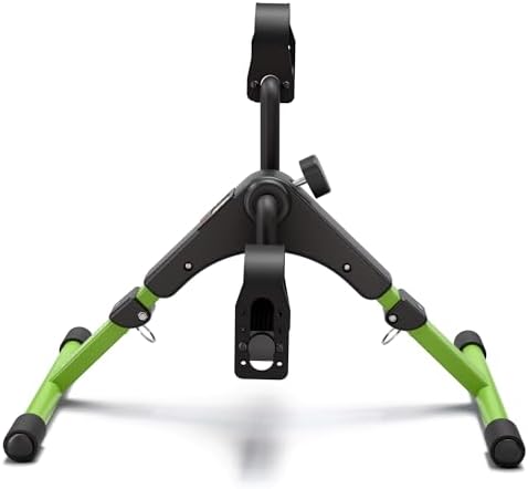 Pedal Exerciser Desk Exercise Bike Leg and Arm Bike with LCD Monitor Foldable (black/green)
